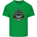 Pickelhaube Skull Prussian Helmet Biker Kids T-Shirt Childrens Irish Green