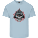 Pickelhaube Skull Prussian Helmet Biker Kids T-Shirt Childrens Light Blue