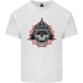 Pickelhaube Skull Prussian Helmet Biker Kids T-Shirt Childrens White