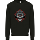 Pickelhaube Skull Prussian Helmet Biker Mens Sweatshirt Jumper Black