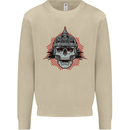 Pickelhaube Skull Prussian Helmet Biker Mens Sweatshirt Jumper Sand