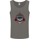 Pickelhaube Skull Prussian Helmet Biker Mens Vest Tank Top Charcoal