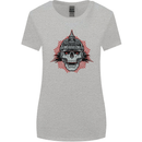 Pickelhaube Skull Prussian Helmet Biker Womens Wider Cut T-Shirt Sports Grey