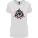 Pickelhaube Skull Prussian Helmet Biker Womens Wider Cut T-Shirt White
