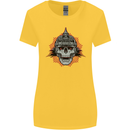 Pickelhaube Skull Prussian Helmet Biker Womens Wider Cut T-Shirt Yellow