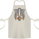 Pie Inside a Skeleton Torso Funny Food Cotton Apron 100% Organic Natural