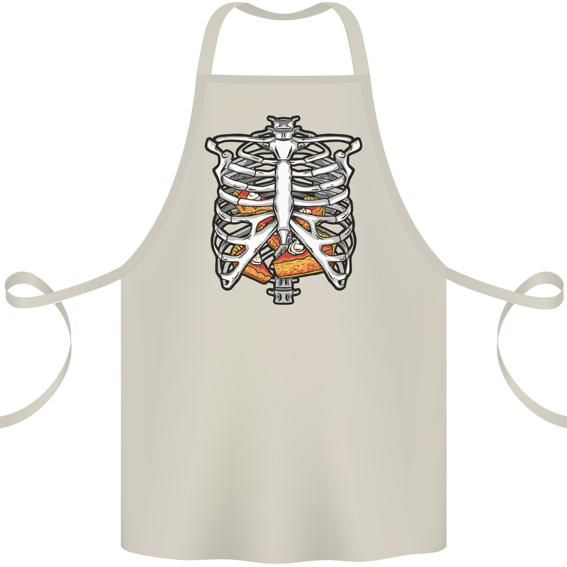 Pie Inside a Skeleton Torso Funny Food Cotton Apron 100% Organic Natural