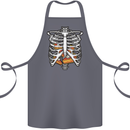 Pie Inside a Skeleton Torso Funny Food Cotton Apron 100% Organic Steel