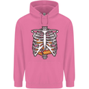 Pie Inside a Skeleton Torso Funny Food Mens 80% Cotton Hoodie Azelea