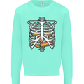 Pie Inside a Skeleton Torso Funny Food Mens Sweatshirt Jumper Peppermint