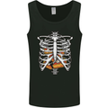 Pie Inside a Skeleton Torso Funny Food Mens Vest Tank Top Black