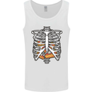 Pie Inside a Skeleton Torso Funny Food Mens Vest Tank Top White