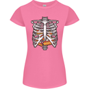 Pie Inside a Skeleton Torso Funny Food Womens Petite Cut T-Shirt Azalea