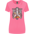 Pie Inside a Skeleton Torso Funny Food Womens Wider Cut T-Shirt Azalea