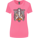 Pie Inside a Skeleton Torso Funny Food Womens Wider Cut T-Shirt Azalea