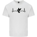 Pigeon Hunting Heart Beat ECG Hunter Kids T-Shirt Childrens White