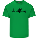 Pigeon Hunting Heart Beat ECG Hunter Mens Cotton T-Shirt Tee Top Irish Green