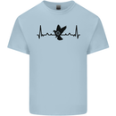 Pigeon Hunting Heart Beat ECG Hunter Mens Cotton T-Shirt Tee Top Light Blue