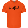 Pigeon Hunting Heart Beat ECG Hunter Mens Cotton T-Shirt Tee Top Orange