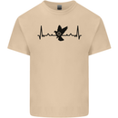 Pigeon Hunting Heart Beat ECG Hunter Mens Cotton T-Shirt Tee Top Sand