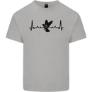 Pigeon Hunting Heart Beat ECG Hunter Mens Cotton T-Shirt Tee Top Sports Grey