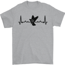 Pigeon Hunting Heart Beat ECG Hunter Mens T-Shirt 100% Cotton Sports Grey