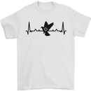 Pigeon Hunting Heart Beat ECG Hunter Mens T-Shirt 100% Cotton White