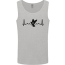 Pigeon Hunting Heart Beat ECG Hunter Mens Vest Tank Top Sports Grey
