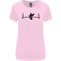 Pigeon Hunting Heart Beat ECG Hunter Womens Wider Cut T-Shirt Light Pink