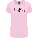 Pigeon Hunting Heart Beat ECG Hunter Womens Wider Cut T-Shirt Light Pink
