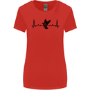 Pigeon Hunting Heart Beat ECG Hunter Womens Wider Cut T-Shirt Red