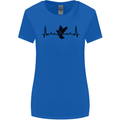 Pigeon Hunting Heart Beat ECG Hunter Womens Wider Cut T-Shirt Royal Blue