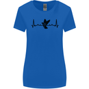 Pigeon Hunting Heart Beat ECG Hunter Womens Wider Cut T-Shirt Royal Blue