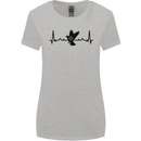 Pigeon Hunting Heart Beat ECG Hunter Womens Wider Cut T-Shirt Sports Grey