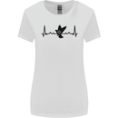 Pigeon Hunting Heart Beat ECG Hunter Womens Wider Cut T-Shirt White