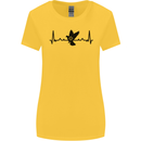 Pigeon Hunting Heart Beat ECG Hunter Womens Wider Cut T-Shirt Yellow