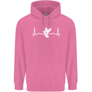 Pigeon Hunting Heart Beat Hunter ECG Childrens Kids Hoodie Azalea