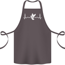 Pigeon Hunting Heart Beat Hunter ECG Cotton Apron 100% Organic Dark Grey