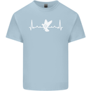 Pigeon Hunting Heart Beat Hunter ECG Kids T-Shirt Childrens Light Blue