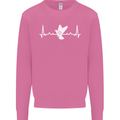 Pigeon Hunting Heart Beat Hunter ECG Mens Sweatshirt Jumper Azalea