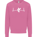 Pigeon Hunting Heart Beat Hunter ECG Mens Sweatshirt Jumper Azalea