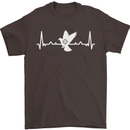Pigeon Hunting Heart Beat Hunter ECG Mens T-Shirt 100% Cotton Dark Chocolate