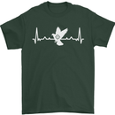 Pigeon Hunting Heart Beat Hunter ECG Mens T-Shirt 100% Cotton Forest Green
