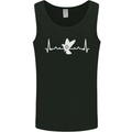 Pigeon Hunting Heart Beat Hunter ECG Mens Vest Tank Top Black