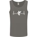 Pigeon Hunting Heart Beat Hunter ECG Mens Vest Tank Top Charcoal