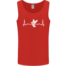 Pigeon Hunting Heart Beat Hunter ECG Mens Vest Tank Top Red