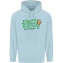 Pinch Me and I'll Punch You St Patricks Day Childrens Kids Hoodie Light Blue