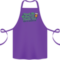 Pinch Me and I'll Punch You St Patricks Day Cotton Apron 100% Organic Purple