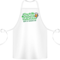 Pinch Me and I'll Punch You St Patricks Day Cotton Apron 100% Organic White