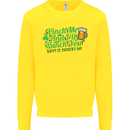 Pinch Me and I'll Punch You St Patricks Day Kids Sweatshirt Jumper Yellow
